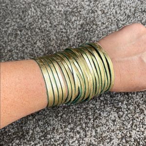 Leather cuff bracelet